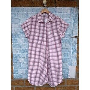 STATESIDE BUTTON DOWN PLAID DRESS size medium